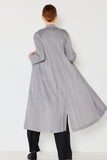 Pleated long sleeve cardigan buster - Style#C02LG