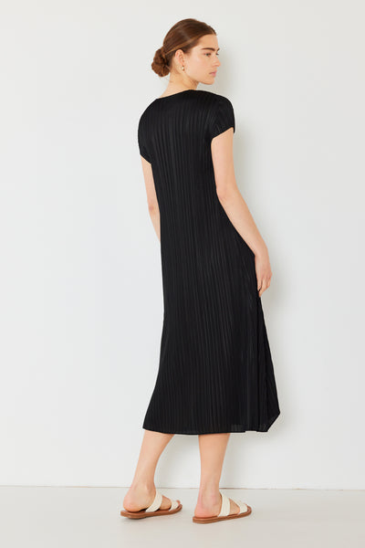 ワンピース ETMON Front Zipper Pleats Slip Dress, Navy D01CSBlk_grande.jpg?v=1709159755