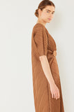 Pleated dolman sleeve dress - Style#D03BT