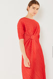 Pleated dolman sleeve dress - Style#D03BT