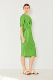 Pleated dolman sleeve dress - Style#D03BT