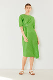 Pleated dolman sleeve dress - Style#D03BT