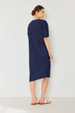 Pleated dolman sleeve dress - Style#D03BT