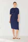 Pleated dolman sleeve dress - Style#D03BT