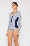 F1814-Navy White Stripe