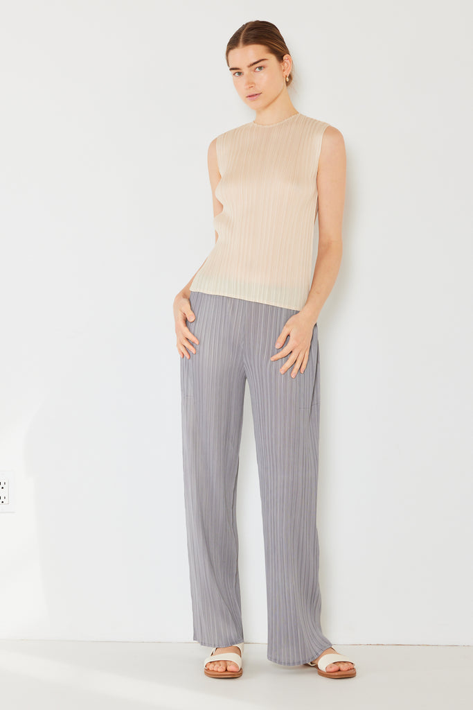 Pleated classic straight long pants - Style#P01BS