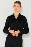 Pleated cropped button up top - Style#J03CR