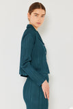 Pleated cropped button up top - Style#J03CR