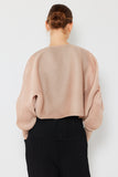 Pleated puff sleeve bolero jacket - Style#J04SR