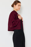 Pleated puff sleeve bolero jacket - Style#J04SR
