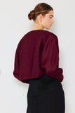 Pleated puff sleeve bolero jacket - Style#J04SR