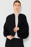 Pleated puff sleeve bolero jacket - Style#J04SR