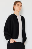 Pleated puff sleeve bolero jacket - Style#J04SR