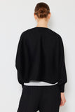 Pleated puff sleeve bolero jacket - Style#J04SR