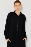 Pleated unisex plisse jacket w/2 way zipper - Style#J05HD
