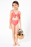 F1805-Coral/Wht Dot