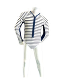 F1814-Navy White Stripe
