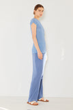 Pleated long pants w/ slight flare - Style#P02BL