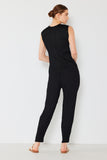 Pleated relaxed-fit slight drop crotch pants - Style#P04JG