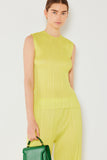 Pleated sleeveless tank top - Style#T01SL