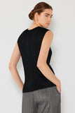 Pleated sleeveless tank top - Style#T01SL