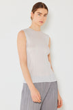 Pleated sleeveless tank top - Style#T01SL