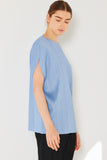 Pleated oversize dolman sleeve top - Style#T02SR