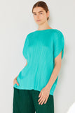 Pleated oversize dolman sleeve top - Style#T02SR