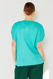 Pleated oversize dolman sleeve top - Style#T02SR