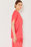 Pleated oversize dolman sleeve top - Style#T02SR