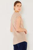 Pleated cap sleeve top - Style#T03CS