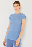 Pleated cap sleeve top - Style#T03CS