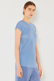 Pleated cap sleeve top - Style#T03CS