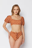 B2102-Bric/Wht Dot