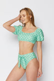 B2102-Mint/Wht Dot