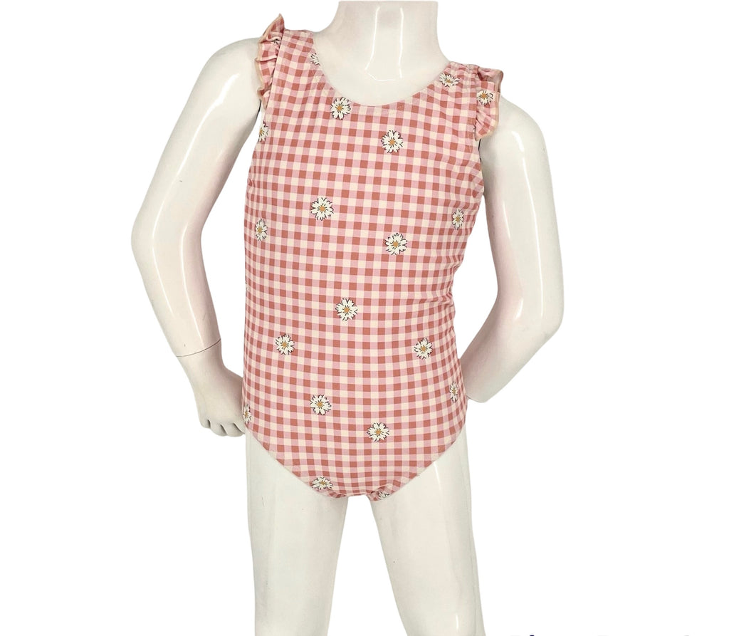 K4708-Gingham Daisy Pink