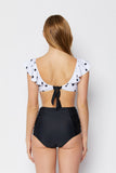 B2106-Wht/Blk Dot Black