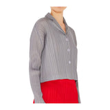 Pleated cropped button up top - Style#J03CR