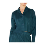 Pleated cropped button up top - Style#J03CR