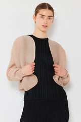 Pleated puff sleeve bolero jacket - Style#J04SR – MARINA