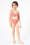 F1805-Gingham Bric Red