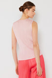 Pleated sleeveless tank top - T01SL_Pastel Pink